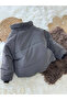 Children's Unisex Zippered Stand Collar Puffer Jacket - 5