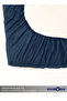 King Plain Fitted Elastic Bedsheet with 2 Pillow Case 200 x 200 Cm Navy Blue - 4