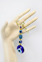 Handmade Navy Blue Glass Evil Eye Beaded Keychain, New Bag Ornament - 4