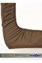 King Plain Fitted Elastic Bedsheet with 2 Pillow Case 200 x 200 Cm Coffee Brown - 2