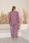 Plus Size Interlock Fabric Pajama Set - 3