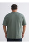 Create Your Style with Uzg Store Green Plus Size Basic Combed Cotton Men's T-Shirt - 2