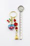 Salkım Glass Red Heart Double Colored Cherry Keychain, New Bag Ornament - 3