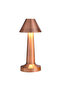 Gold Bell Shape LED Table Lamp, Portable Cordless Night Light with 3-Level Dimmable Brightness - 8