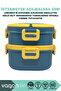 Bento 1650ml Lunchbox New Collection 2 Layer 3 Compartment Stainless Steel Lunch Box Food Container - 4