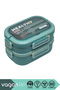 Bento 1650ml Lunchbox New Collection 2 Layer 3 Compartment Stainless Steel Lunch Box Food Container