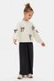 4-8 Years Old Nieve Clara Girl's Suit-Ecru