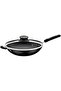 Loreto 32cm 4.4L Graphite Aluminum Wok Pan with Interior Starflon Max Nonstick Coating - 2