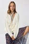 Hair Braided Buttoned Knitwear Cardigan Lpf0109 Ekru - 4