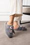 Cute Rabbit Figured Embroidered Winter Unisex House Slippers Non-Slip Sole That Doesn'T Make Noise - 2