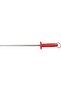 Professional 12" Grooved Sharpener with Carbon Steel Rod and Red Polypropylene Handle