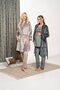 Women's Dark Green Velvet Flared Sleeve Special Design Lace Maternity Pajama Set