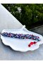 Handmade Stone Decorated Bracelet (Ribbon Weave) - 2
