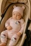 3-Piece Embroidered Cotton Baby Girl Bodysuit Set - 4