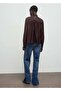 Textured Blouse with Scarf - 4