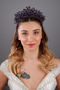 Elara Crystal Stone Bridal Crown Evening Dress and Henna Special Hair Accessory