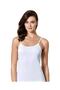 6 Pieces 2036 Women's Thin White Undershirt with Strap - 100% Cotton - 3