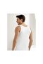 Tutku-Men's White Combed Cotton 6-Piece Undershirt - 2