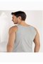 Tutku-Men's Gray Color Cotton Combed Cotton Undershirt Me002 New Season (3 Pieces Economic Package) - 2