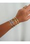 Steel Four Leaf Lucky Handcuff Bracelet - 2
