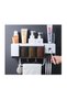 Toothbrush and toothpaste organizer, White / Gray - 11