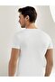 Tutku-Short Sleeve V-Neck Ribbed Undershirt - E026 - 2