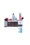 Toothbrush and toothpaste organizer, White / Gray - 5