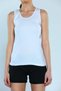 Tutku-White Tutku Women's Wide Strap Tank Top - 5