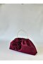 Claret Red Rose Portfolio Evening Dress Handbag - 5