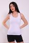 Tutku-White Tutku Women's Elastane Sports Tank Top - 2