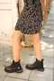 8175 Genuine Leather Band Detailed Thick Sole Boots - 3