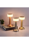 Gold LED Touch Control Desk Lamp and Night Light - Portable, 3 Colors for Bedroom, Restaurant & Bar - 6
