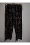 Winter, Plus Size, 6-7-8 XL Suede Fabric, 2 Pockets, Draped, High Waist Pants - 8