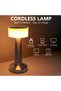 Copper LED Touch Control Desk Lamp and Night Light - Portable 3 Colors for Bedroom, Restaurant & Bar - 7