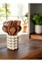 Bubble Concrete Beige Decorative Vase 15X10 cm |   Pampas & Bubble Design - 6