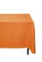 Orange Colored Cotton Carefree Duck Fabric Tablecloth