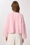 Very Soft Textured Knitwear Sweater Lmt0038 Candy Pink - 5