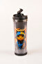 Cat Decorated Steel Mug - 360 ml |   Leak-Proof Lid, Steel Inner Bowl, 19 cm - 2
