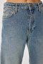 Straight Leg Mid Waist Striped Jeans Lut0021 Medium Blue - 6