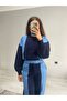 3-Thread Raised Denim Sweatshirt Pants Set - 4