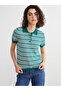 Timeless Clothing & Timeless Choices Devrik Roba Collar Striped Women's Knitwear Sweater
