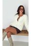 Knitwear Cardigan Diamond Pattern Soft Texture Beard Fabric Women