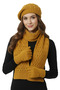 Women's Winter Knitted Beanie, Scarf and Gloves Set