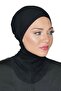 Jersey Ninja Head Scarf, Full Coverage Hijab Under Scarf, Lightweight and Comfortable Fit- Black