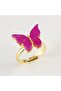 Butterfly Figured Polyester Ring 1 Piece - 2