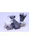 Woven Handkerchief Tie for Men in Gray - 6