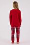 100% Cotton Christmas Themed Long Sleeve Girls' Pajama Set - 2
