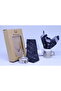 Woven Handkerchief Tie for Men Black and White - 4