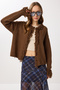 Fringed Knitwear Cardigan Lki̇0040 Brown - 2