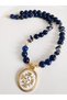 Lapis and Sodalite Natural Stone Vintage Necklace 48 cm - 3